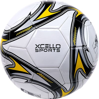 12 Soccerball - SWIRLS Black-Yellow