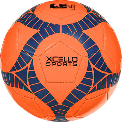 7 Soccerball - STRIPES Orange-Blue