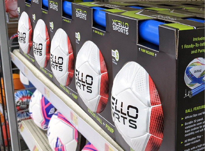 Xcello volleyballs in Packaging